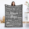 Throw Blanket for Women Men, Warm Hug Gratitude Sympathy Blanket